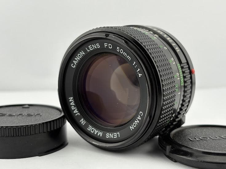 ★美品★キャノン CANON NEW FD 50mm F1.4 ★前後キャップ★