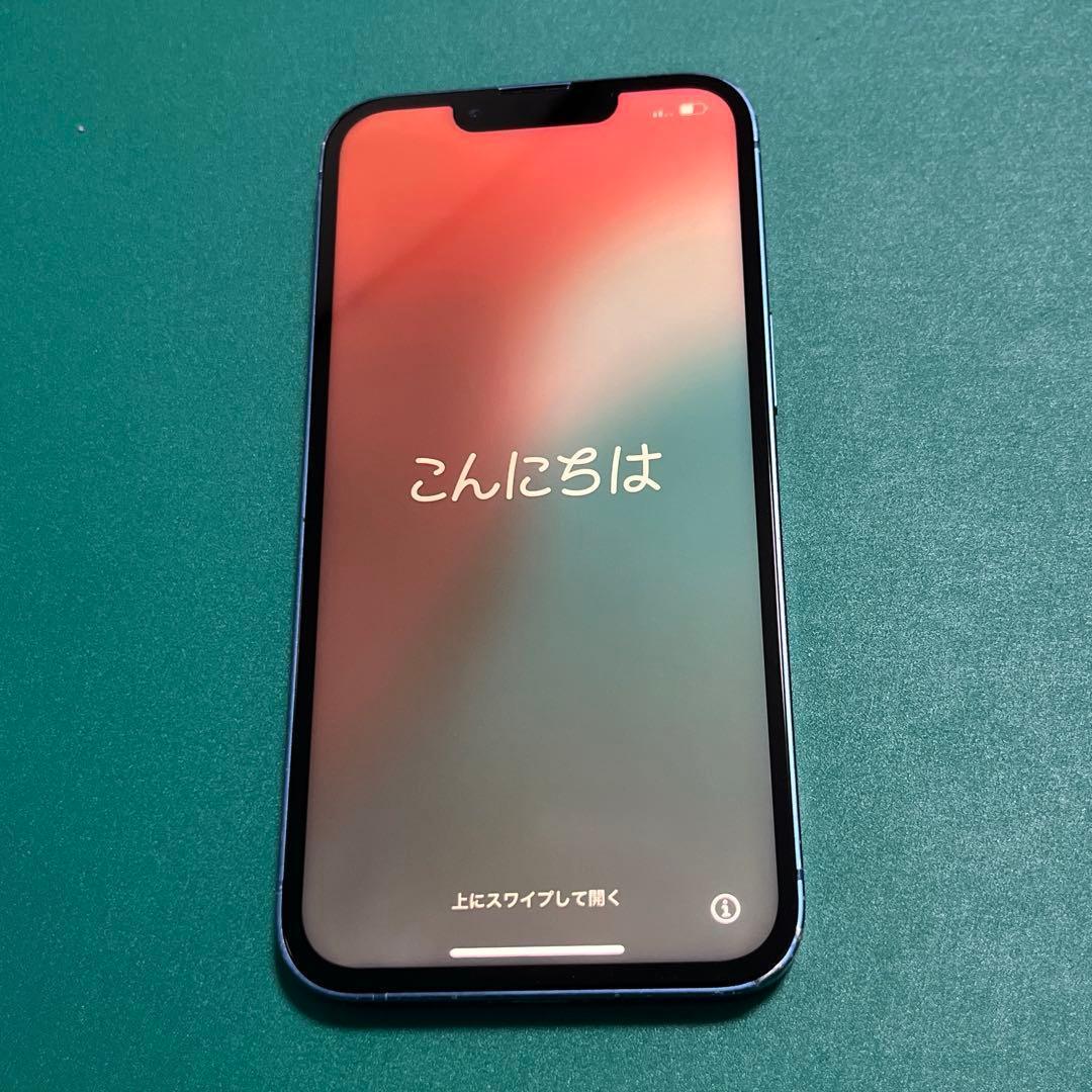 【中古】iPhone 13 ブルー 128 バテリ100% 4