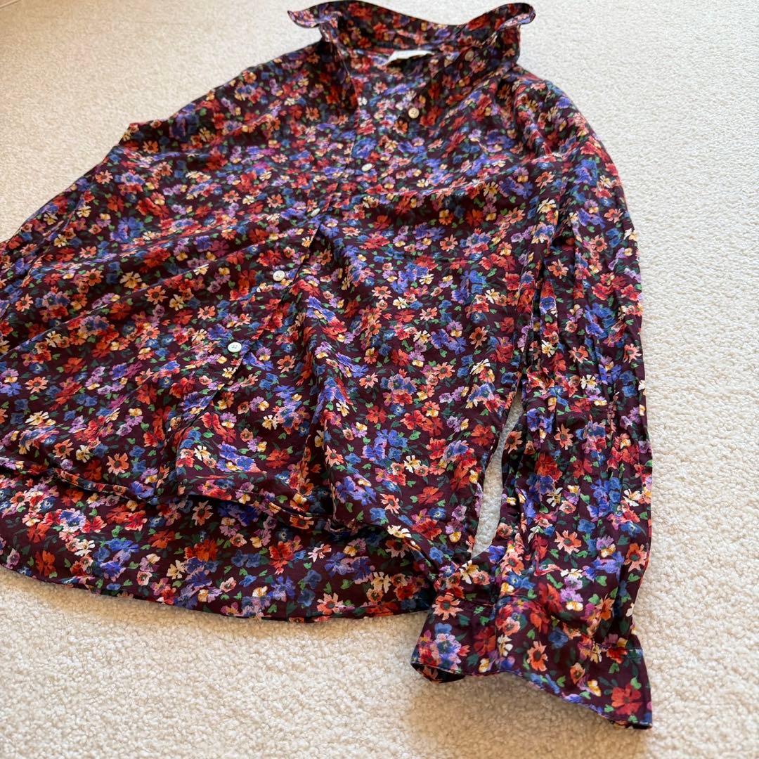 キャサリン妃愛用 SEZANE セザンヌ フラワーシャツ パープル　Sézane