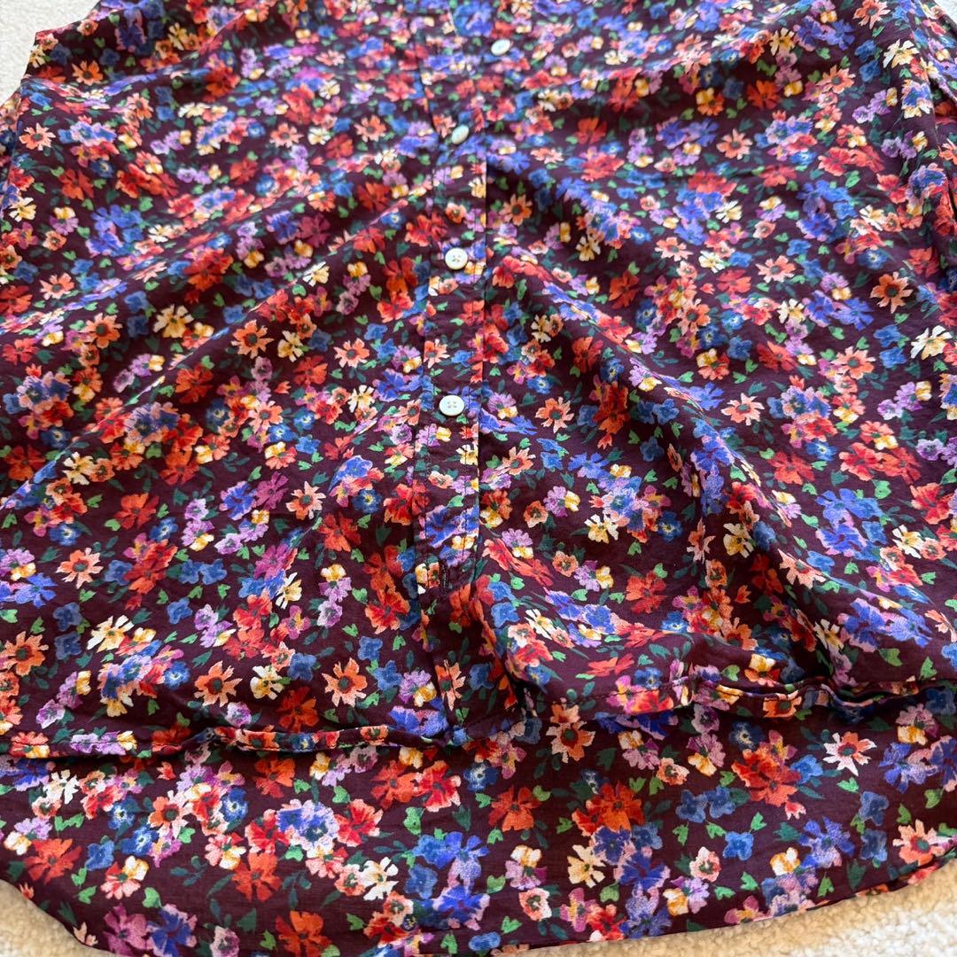 キャサリン妃愛用 SEZANE セザンヌ フラワーシャツ パープル　Sézane