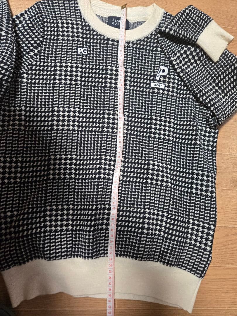 ❣️美品❣️パーリーゲイツPEARLY GATESチェック柄ニットセーター★0