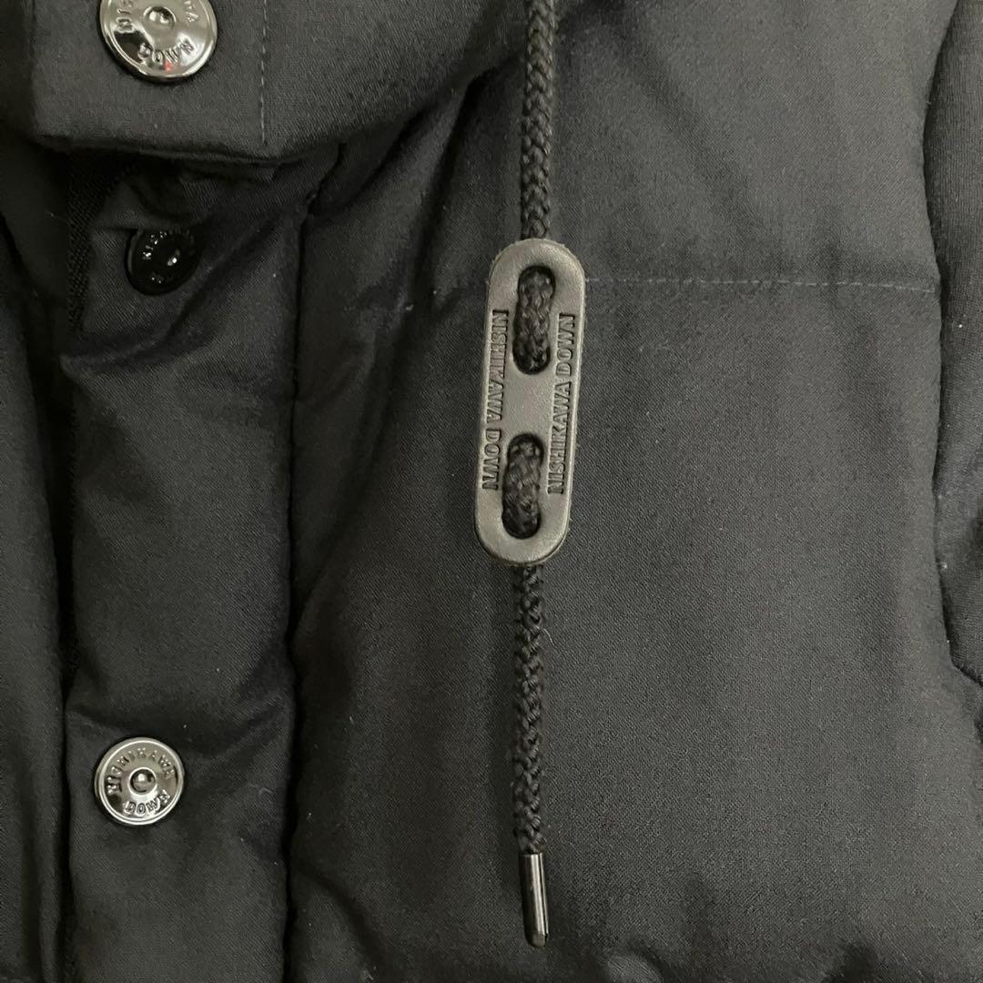 nano universe☓西川ダウン ダウンジャケット ブラック Sサイズ