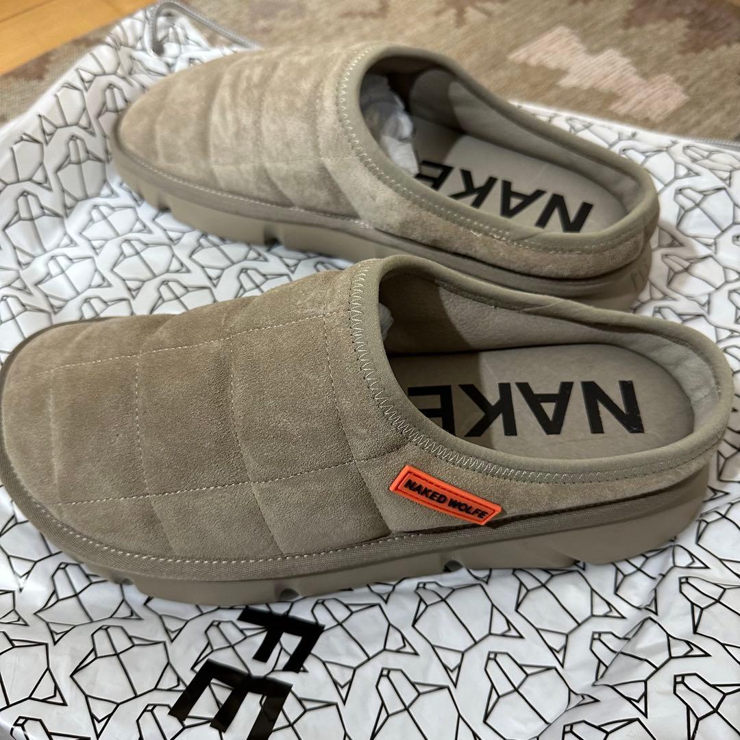 【EU40・他サイズ有】NAKED WOLFE 厚底サボサンダル 本革スエード