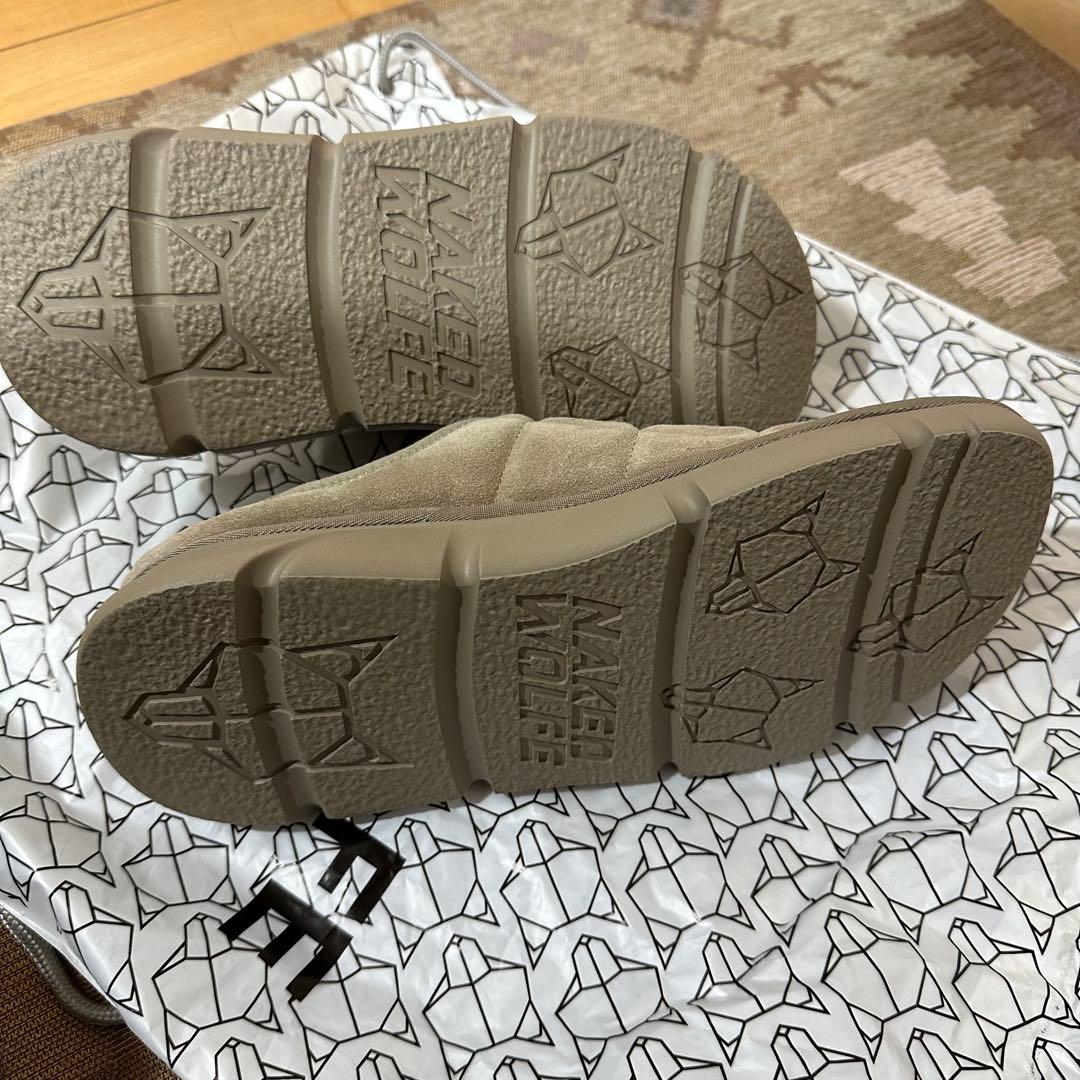 【EU40・他サイズ有】NAKED WOLFE 厚底サボサンダル 本革スエード