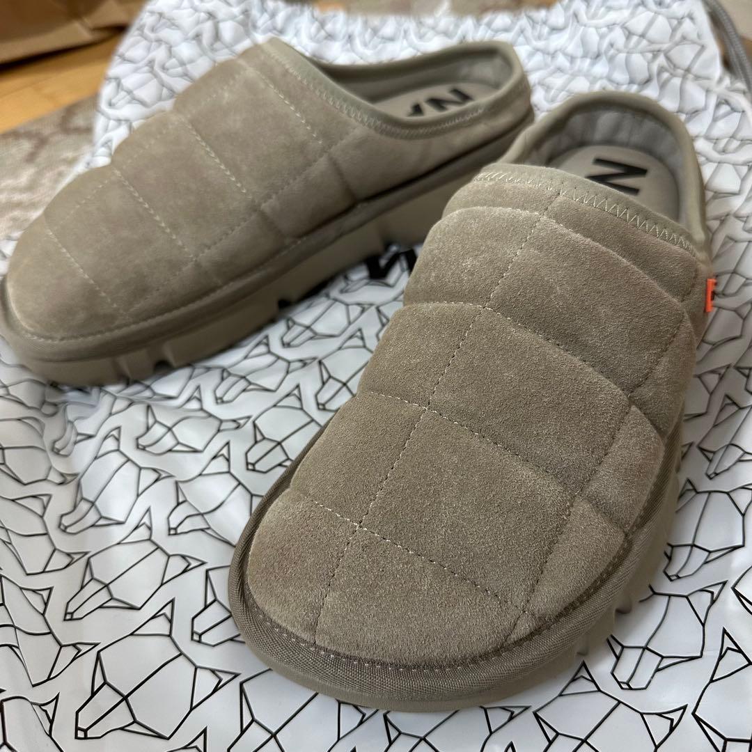 【EU40・他サイズ有】NAKED WOLFE 厚底サボサンダル 本革スエード