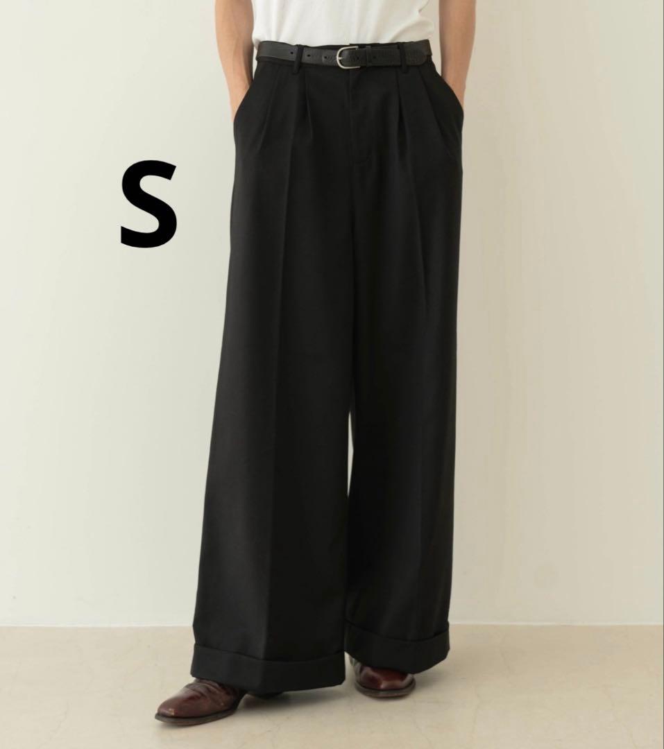 【完売品】Camphor wood スラックス　Sサイズ　黒