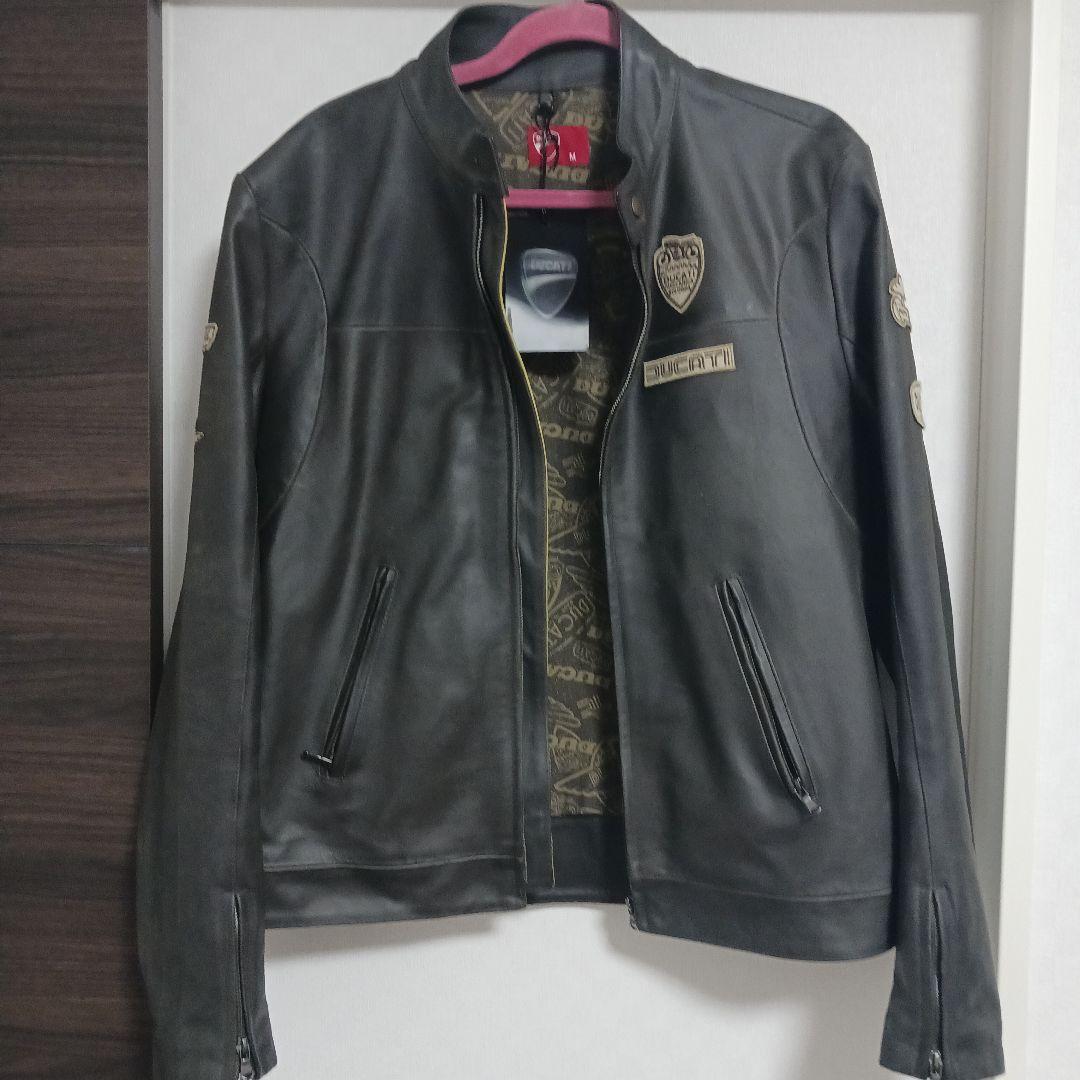 Ducati シングルライダースジャケット M ブラック