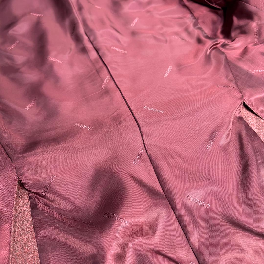 美品　DURBAN ロロピアーナ　テーラードジャケット　シルク混　ボルドー
