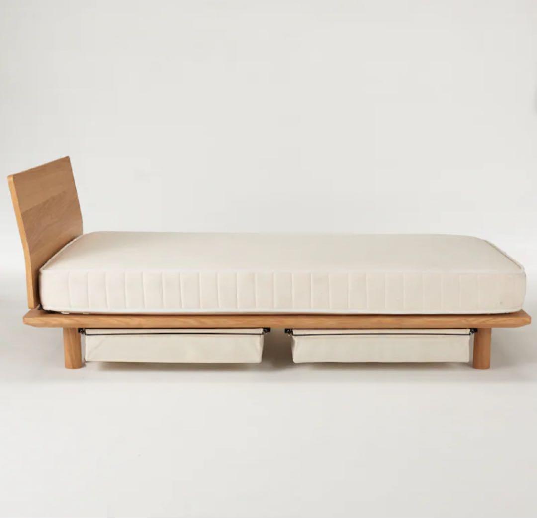 MUJI シングルベッド（ヘッドボード付）