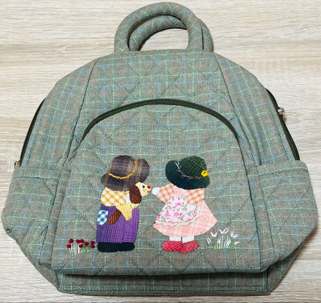 ★新作★スーちゃん＆ビリーくん　リュック　ボディバッグ　ハンドメイド　グリーン系
