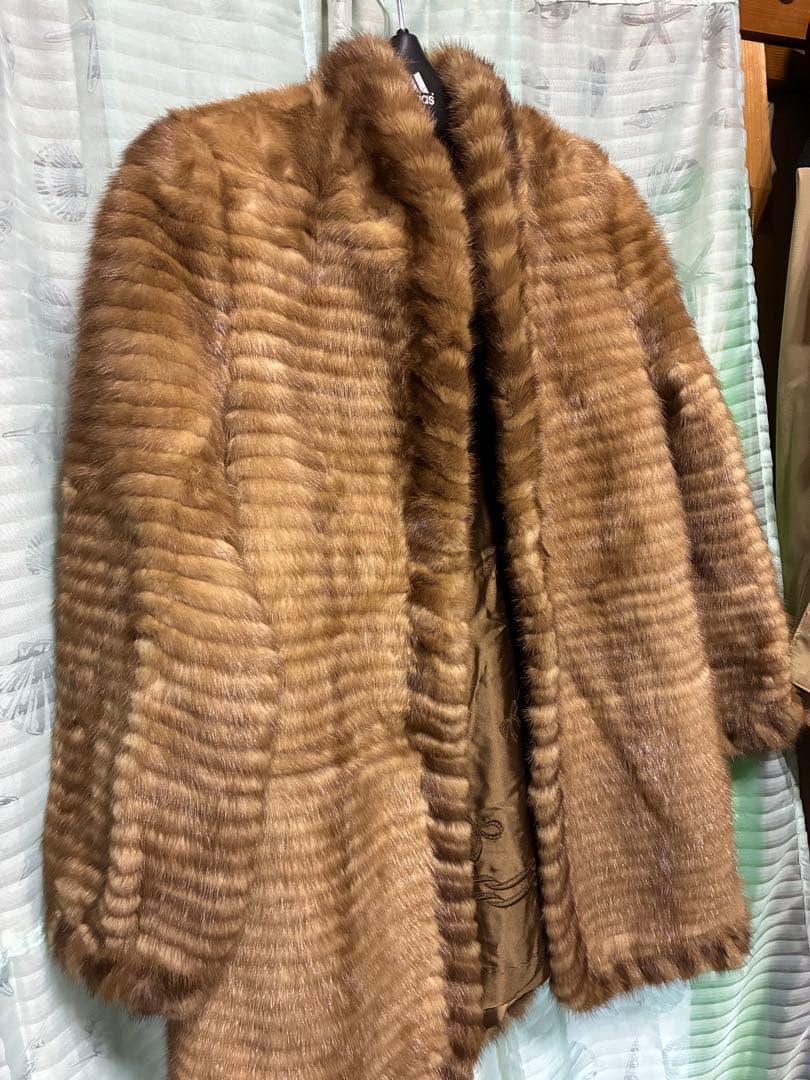 ミンク　ハーフコート　リアルファー