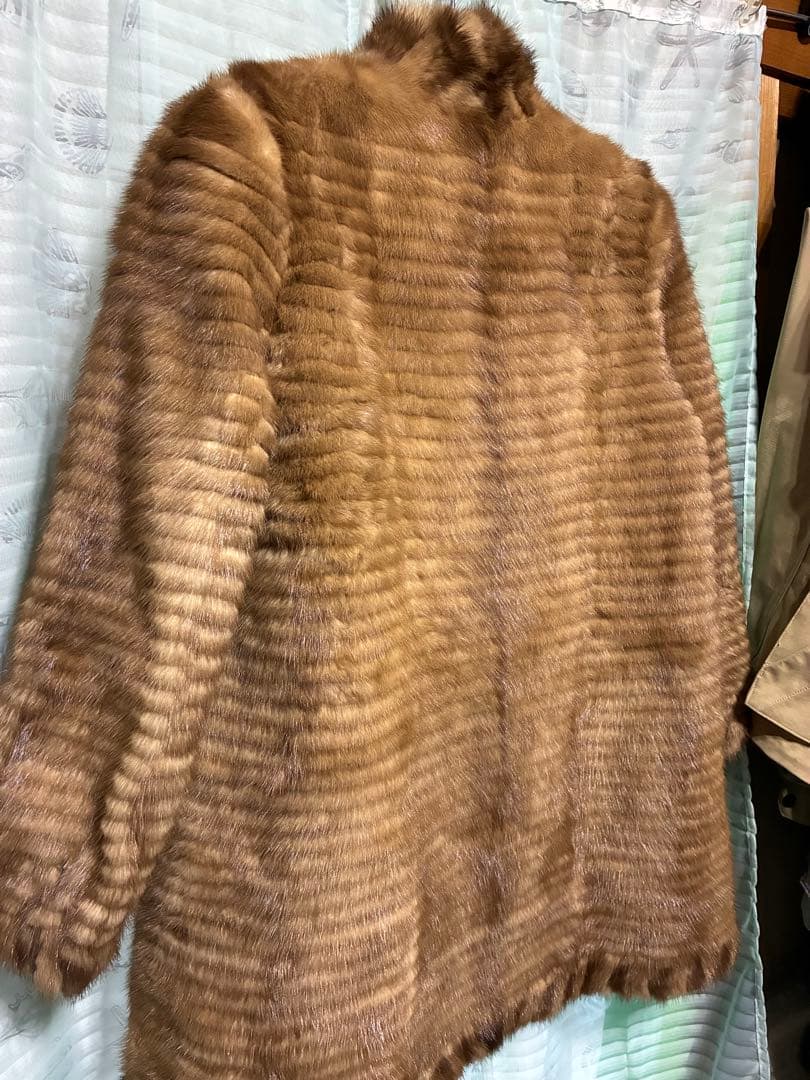 ミンク　ハーフコート　リアルファー