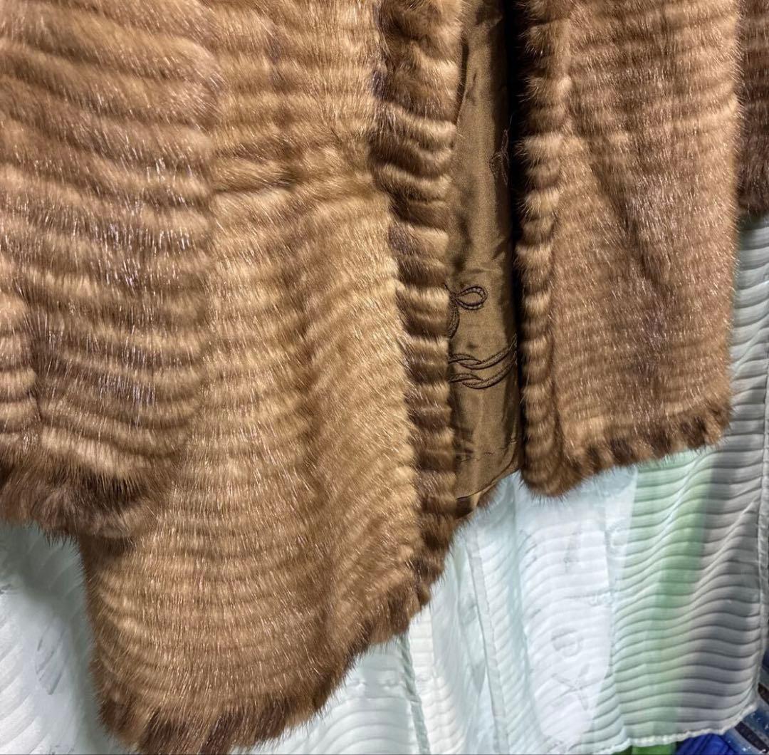 ミンク　ハーフコート　リアルファー