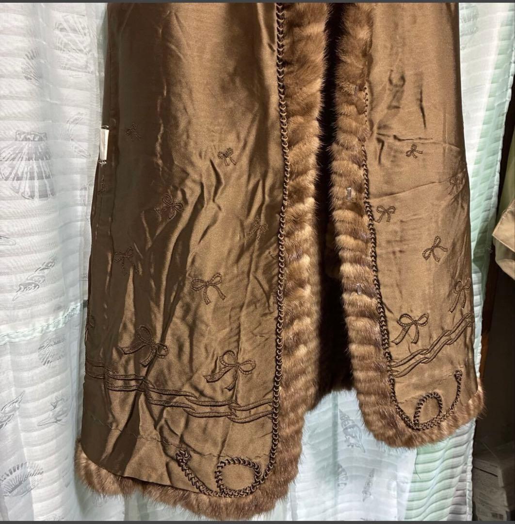 ミンク　ハーフコート　リアルファー