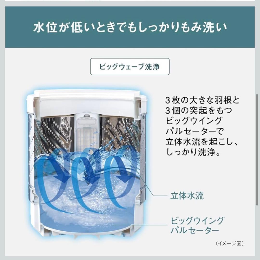 パナソニック NA-F6B3-C 縦型洗濯機 6kg 2025年製