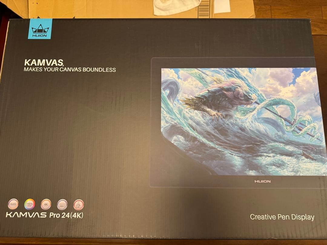 HUION/KAMVAS Pro24(4k)　液晶タブレット　別売りスタンド付き