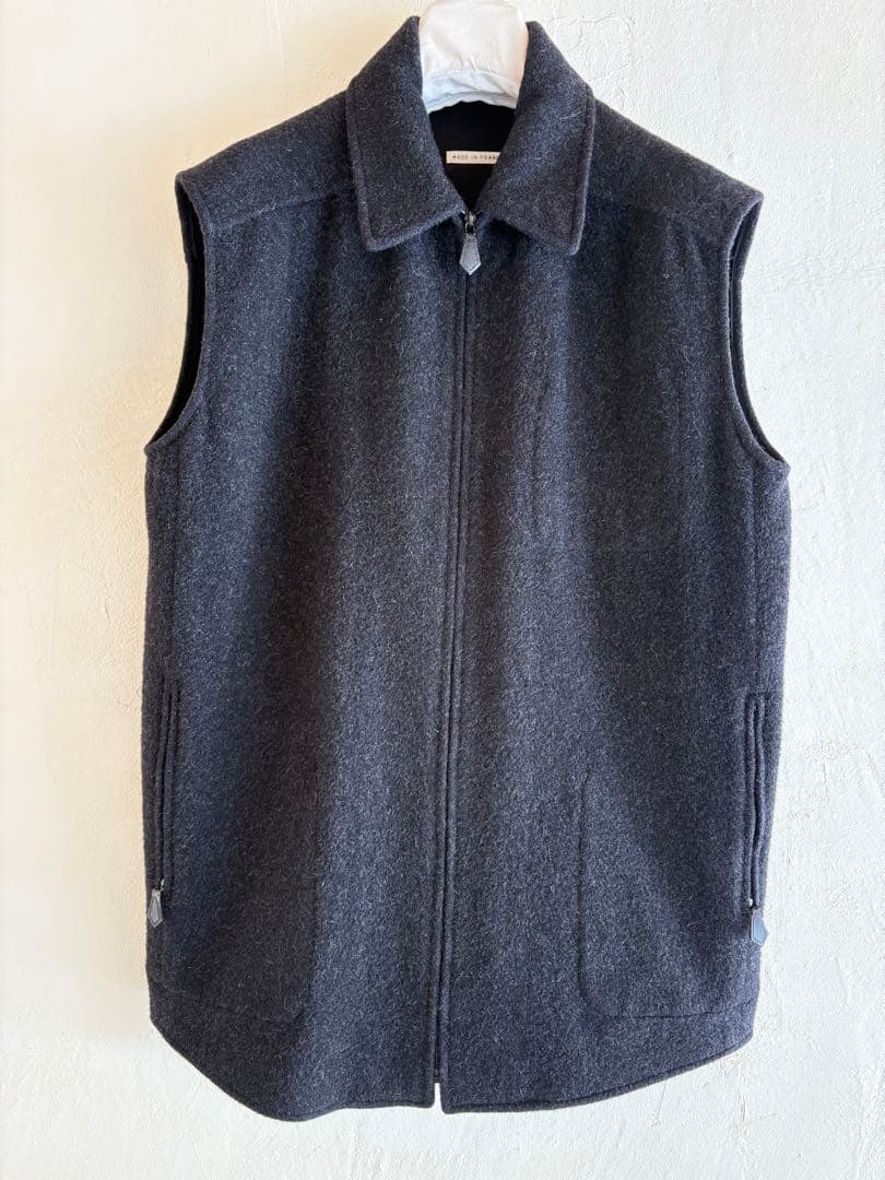 エルメスマルジェラ期　アルパカオーバーベスト　チャコールグレー36サイズ極美品