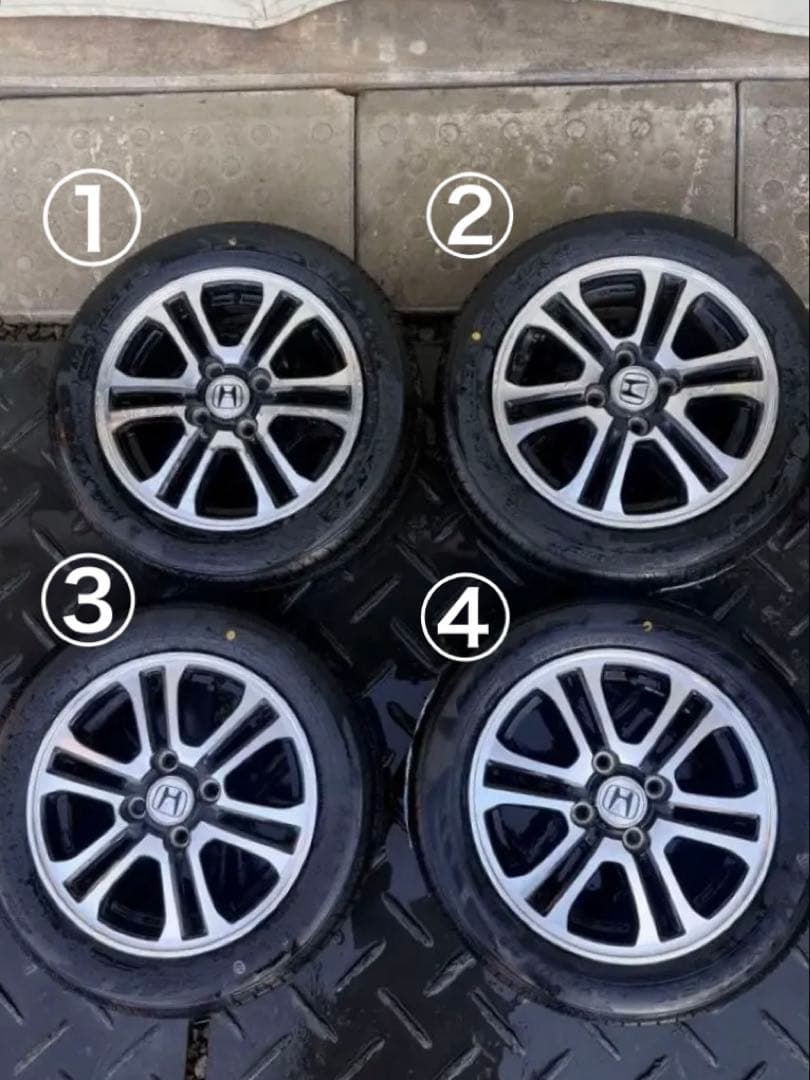 N-BOX 純正　タイヤ新品　ホンダ 14インチ ホイールセット　JF1 美品