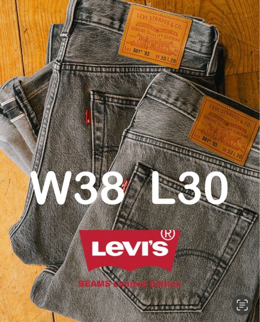 新品BEAMS EXCLUSIVE LEVI'S 501（R）W38 L30