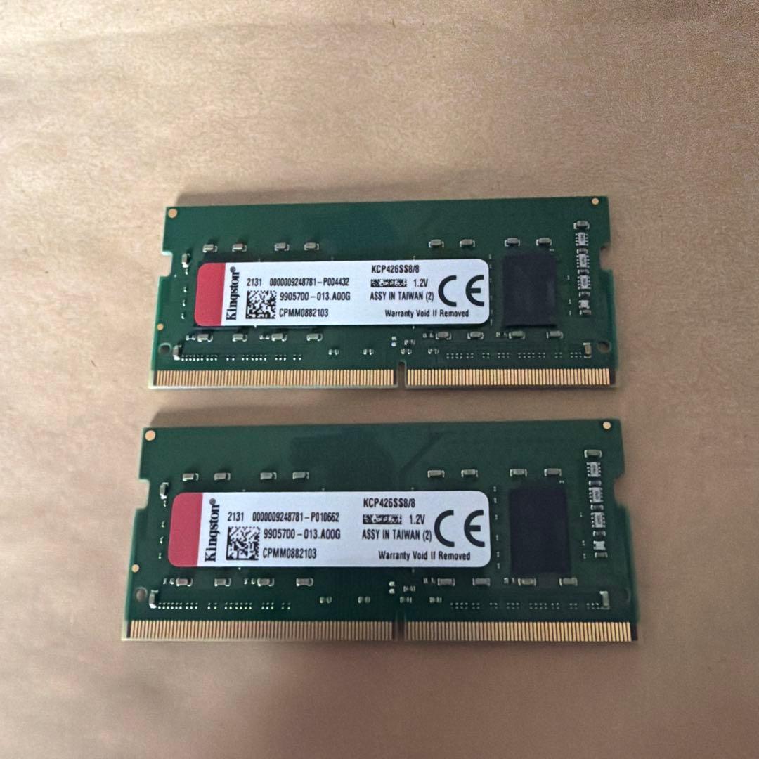 さ*催様 KCP426SS8/8 DDR4 ノート用16GB(8GBx2)