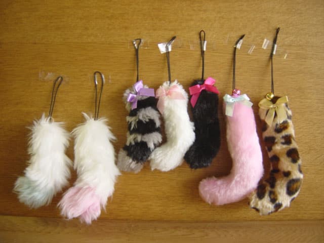 ♯Gri21BF もーっとふさふさ にゃんこ しっぽ ストラップ 全7種