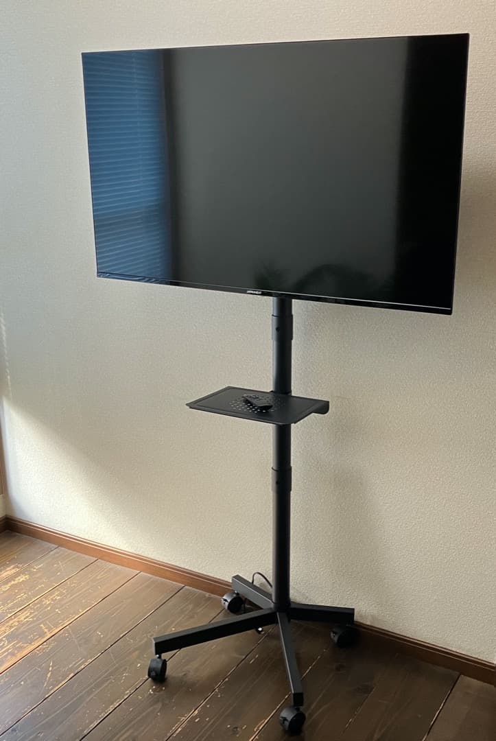 JAPANNEXT 43型液晶モニターとテレビスタンド キャスター付