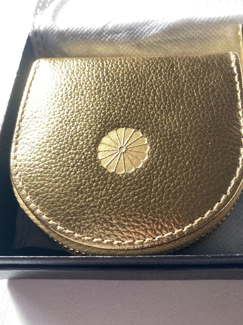 H*送様 皇居財布　馬蹄型ケース　ゴールド