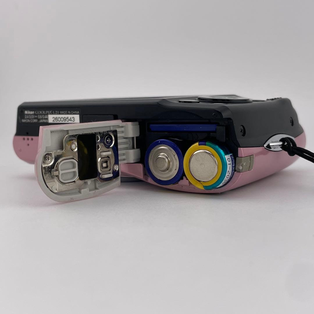 実写美⭕️【動作確認済】Nikon COOLPIX L21 デジカメ　ピンク