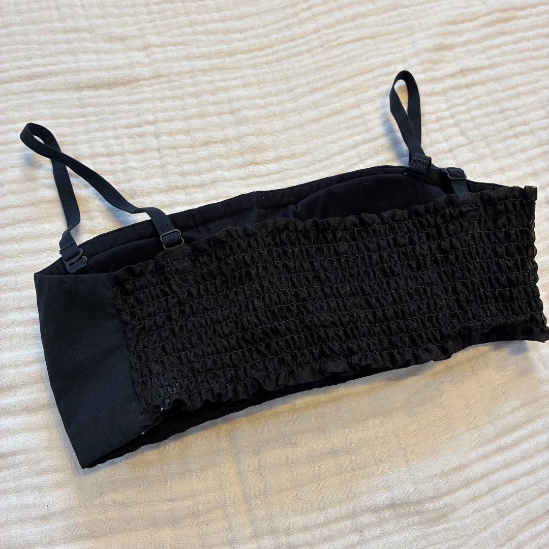 新品タグ付 Aimeine ループボタンバックオープンIライン　ワンピース 黒