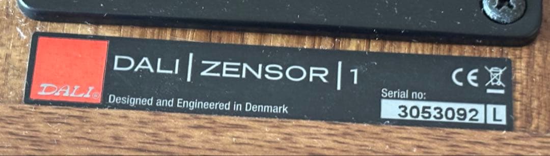 【shop arioso 様限定】DALI スピーカー　ZENSOR 1