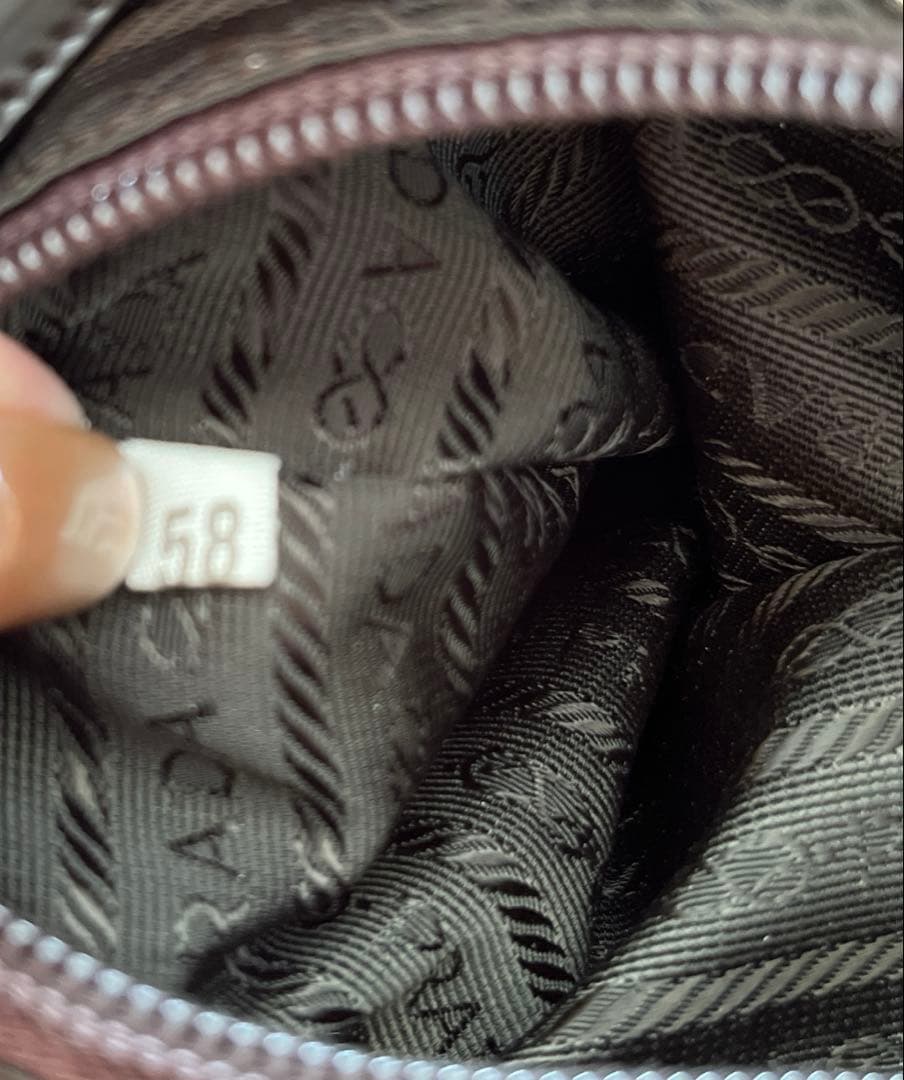 PRADA リュック バックパック 三角ロゴ ブラウン ナイロン レザー