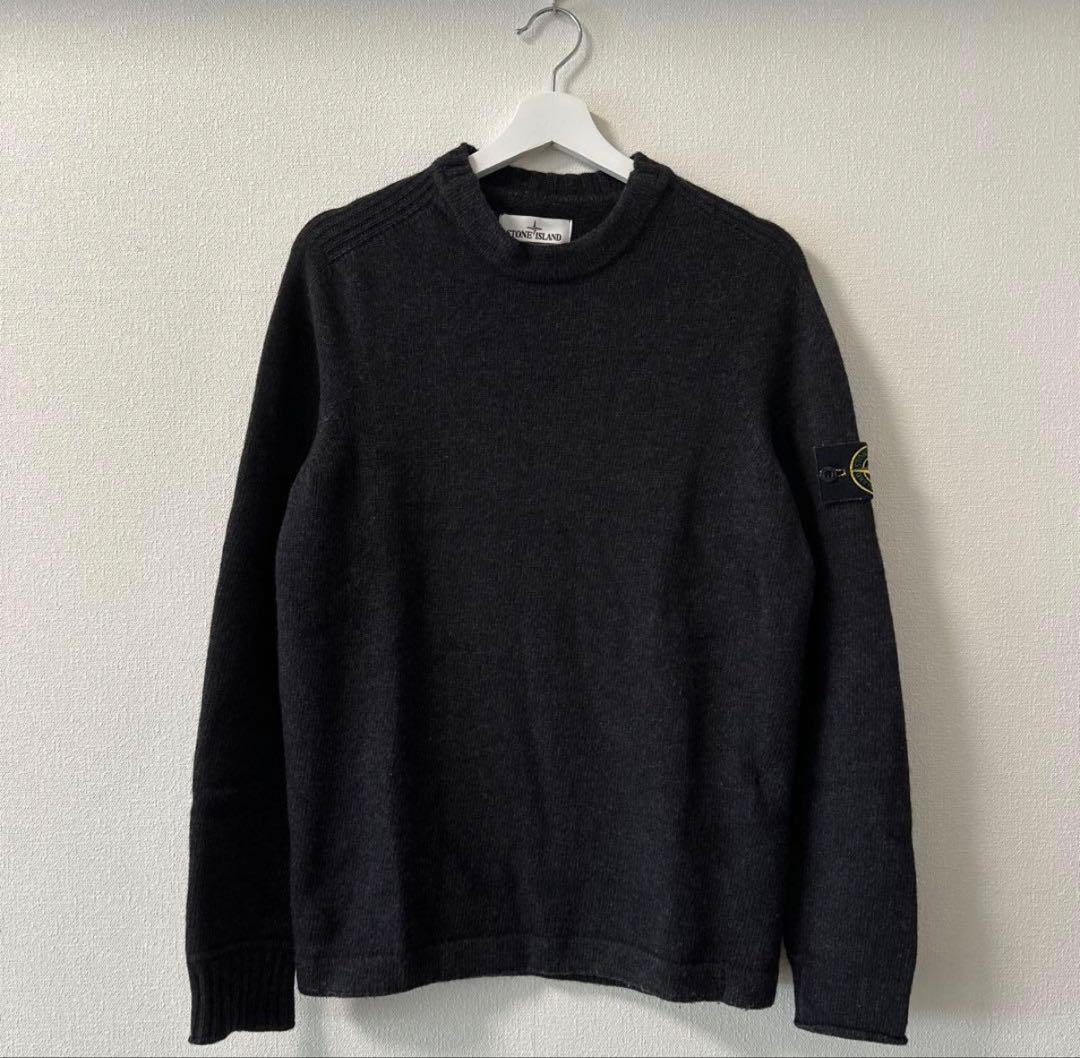 STONE  ラムウール クルーネック ニット セーター