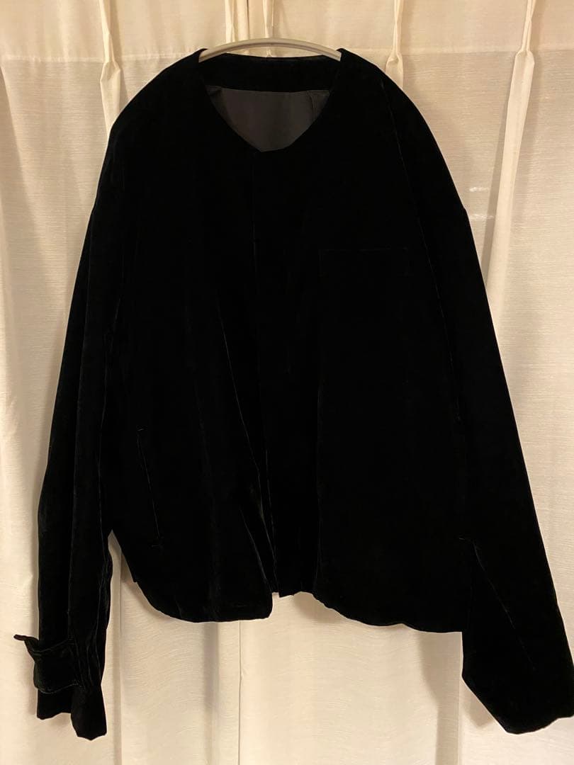 【定価85,800円】Stein ノーカラーベルベットジャケットサイズM