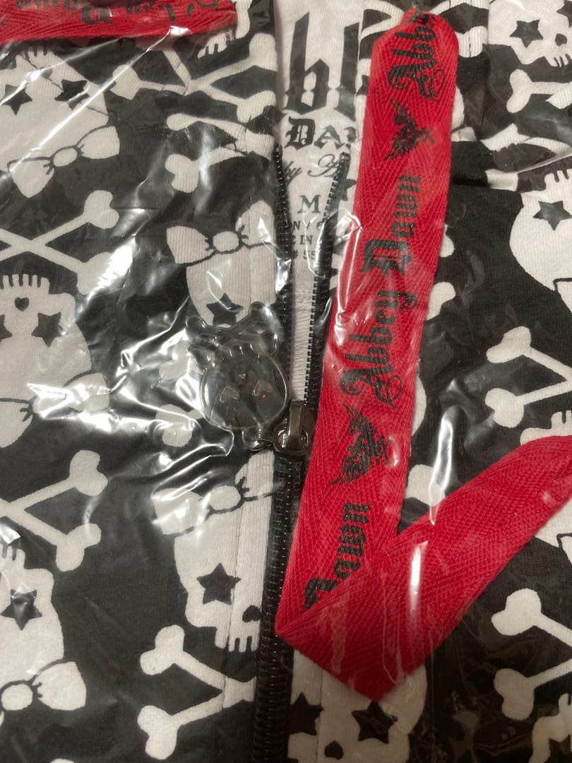 激レア / Abbey Dawn 初期 スカル総柄 パーカー M スカルチャーム