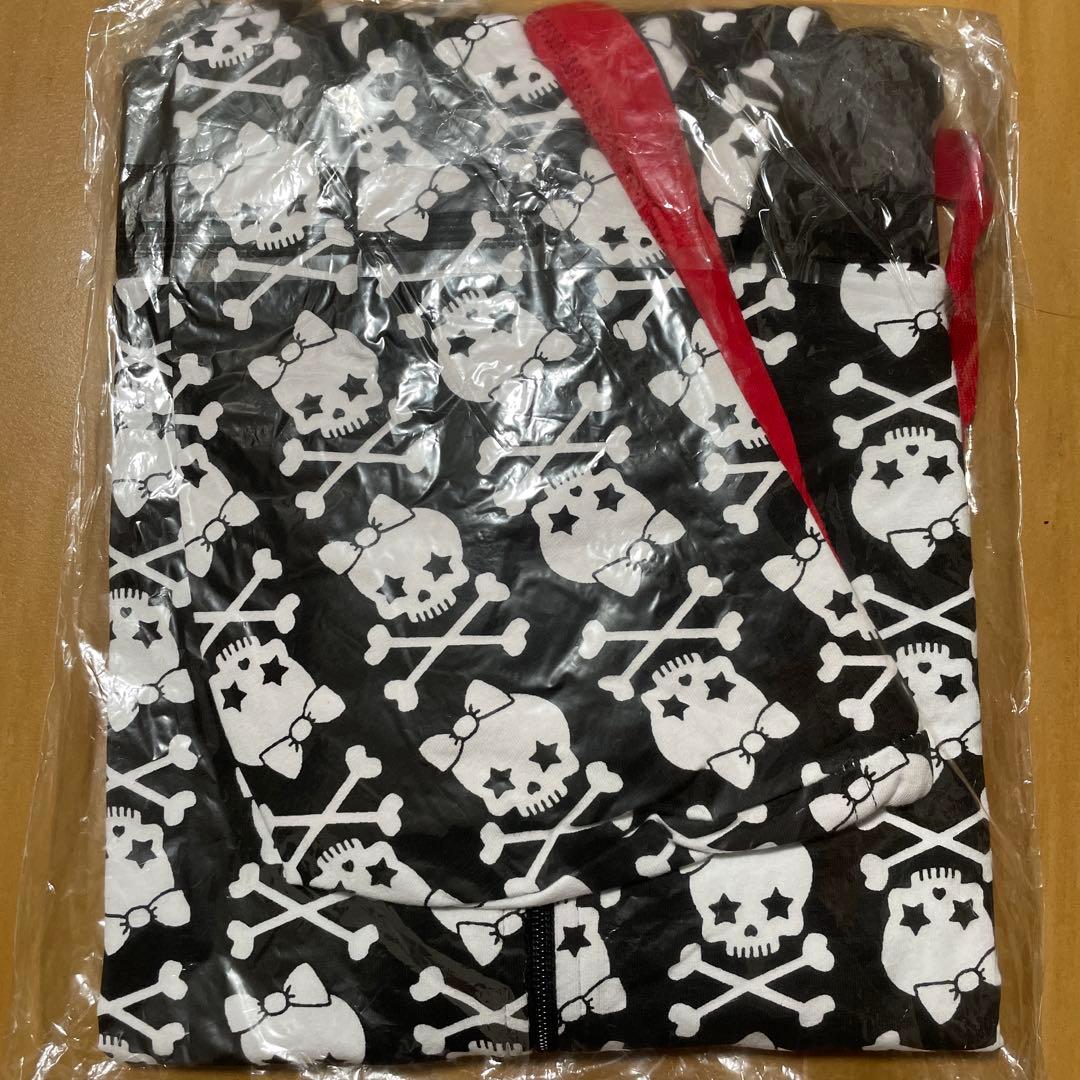 激レア / Abbey Dawn 初期 スカル総柄 パーカー M スカルチャーム