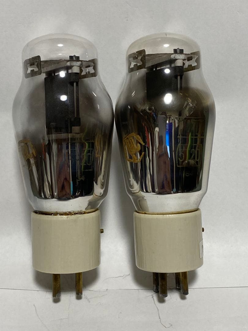 真空管　MAZDA 3T20 ペア　VT-62 801A 試験機測定済