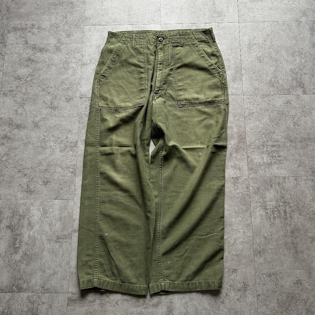 70s アメリカ軍 OG107 ベイカーパンツ 34×29