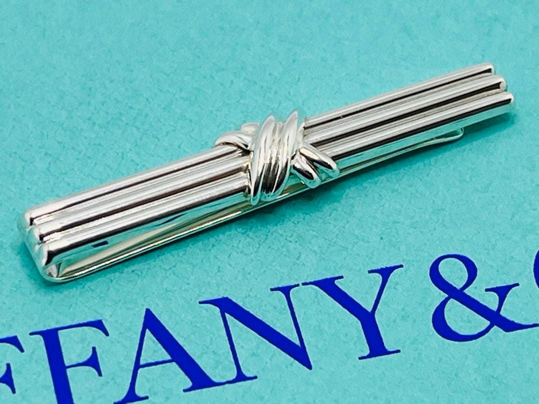 c723 美品　ティファニー　1992 シグネチャー　ネクタイピン　925