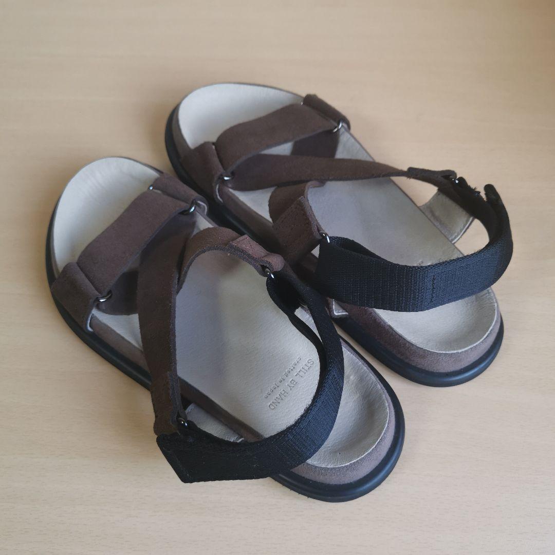 スティルバイハンド スエードストラップ サンダル　ブラウン　GD01222