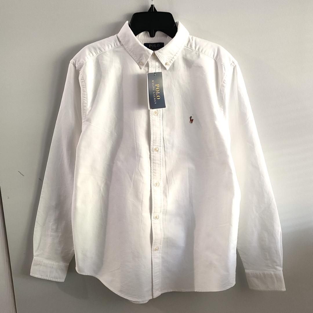 【新品】ラルフローレン ボーイズL/160cm/メンズS オックスフォードシャツ