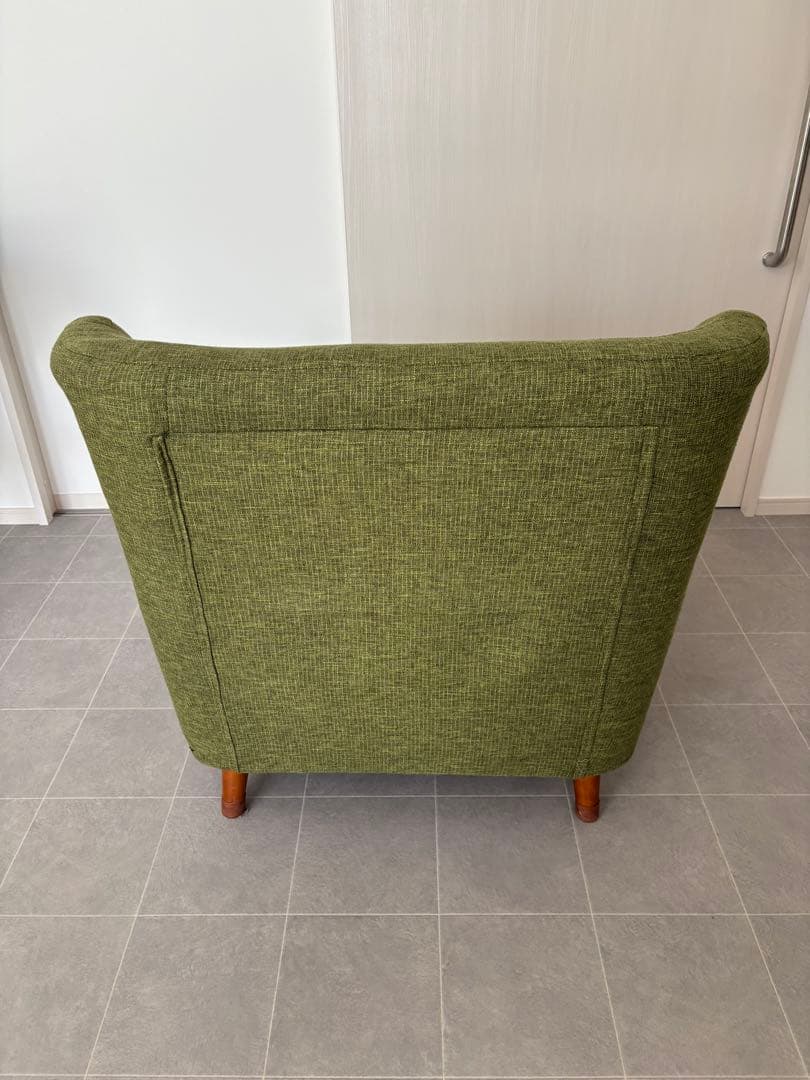 グリーンファブリック 1人掛けソファ 送料込み