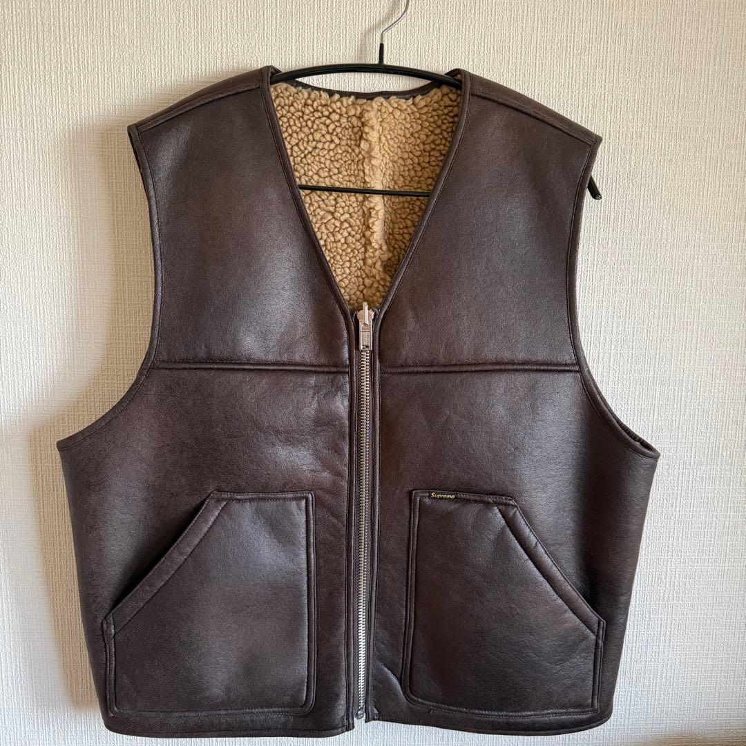トップス Supreme Reversible Faux Shearling Vest M