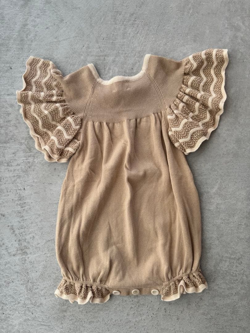 MABLI ロンパース　ボンネット　セット