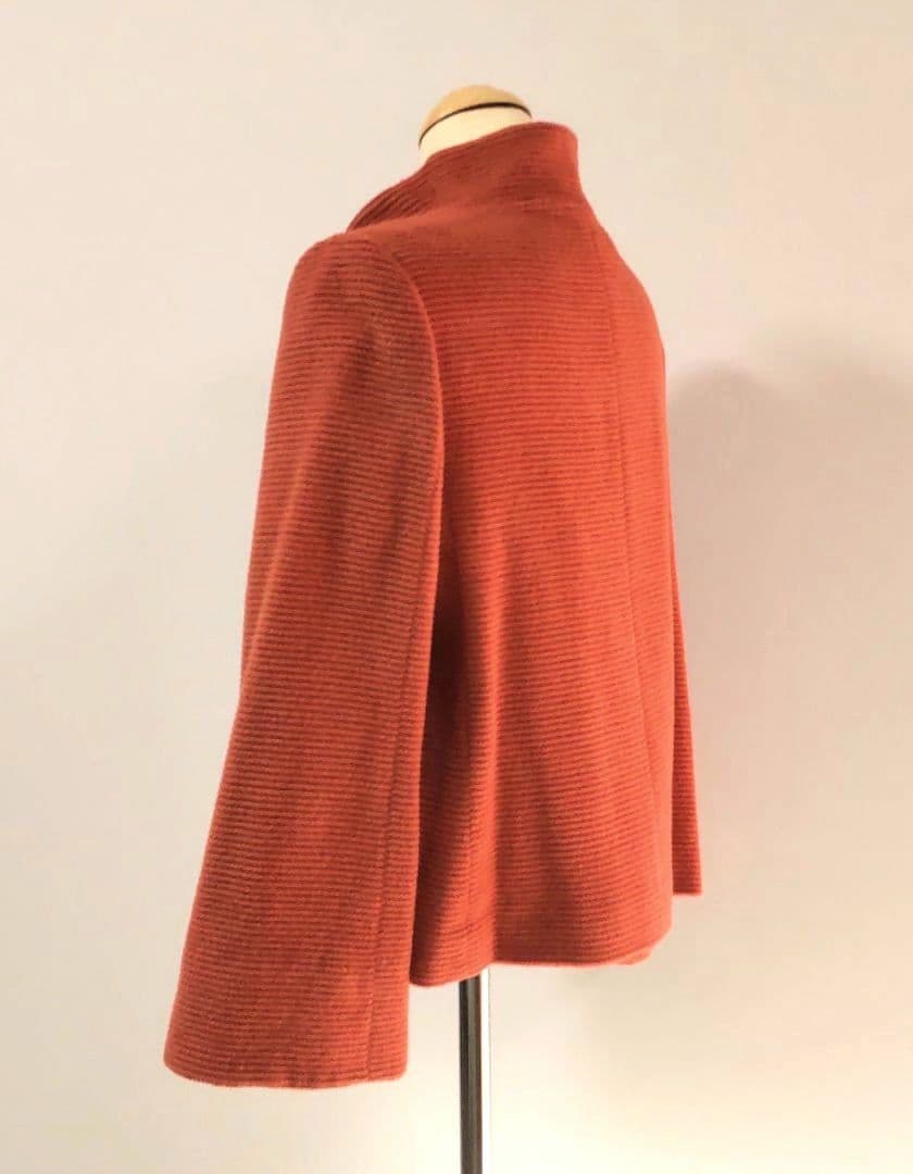 新品 SunaUna スーナウーナ スタンドカラーショートコート ビジューボタン