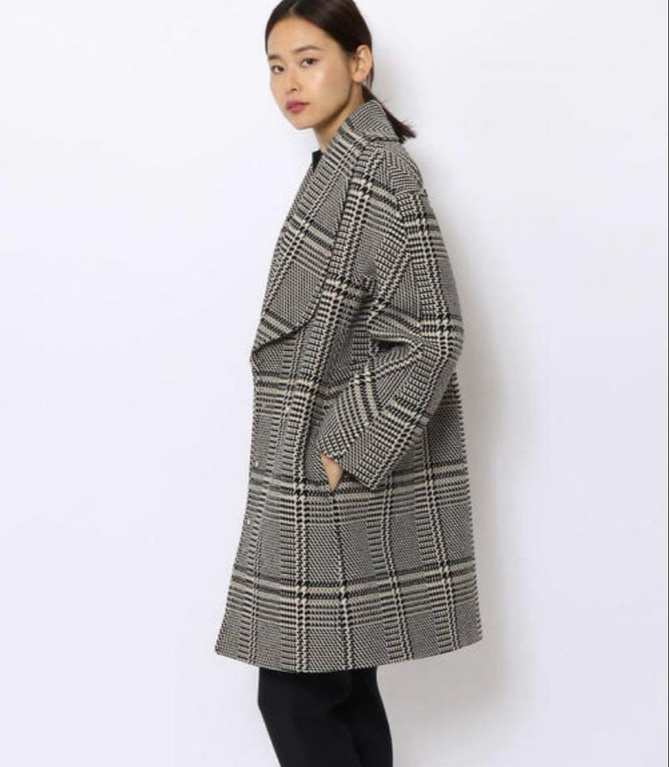 DES PRES ナイロンウールチェックコート トゥモローランド