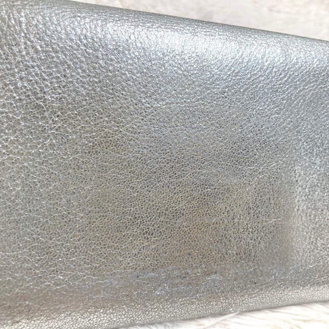 ジミーチュウ JIMMY CHOO MAIA クラッチバッグ シルバー