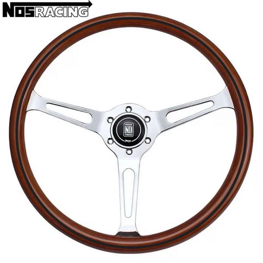 NARDI ナルディクラシックポリッシュウッドステアリング車ハンドル15 インチ
