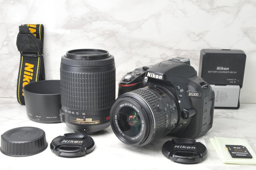 Nikon D5300⭐️ダブルレンズ Wi-Fi スマホ転送 高画質 一眼レフ