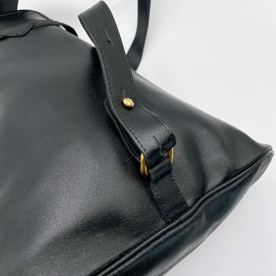 良品 Longchamp ワンショルダーバッグ ボディバッグ　黒 f404