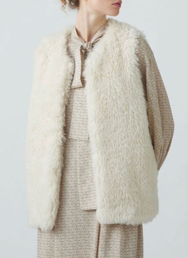 Ballsey プードルファー　クルーネックジレ